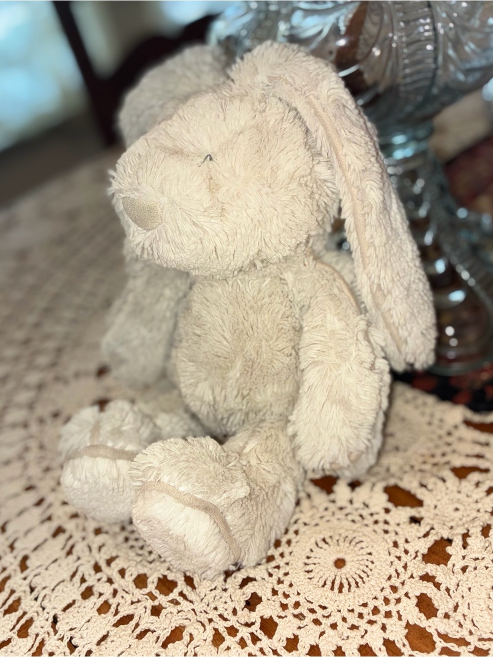 Jellycat Cream "Piper" Plush Bunny with Floppy Ears - Picture 2 of 15